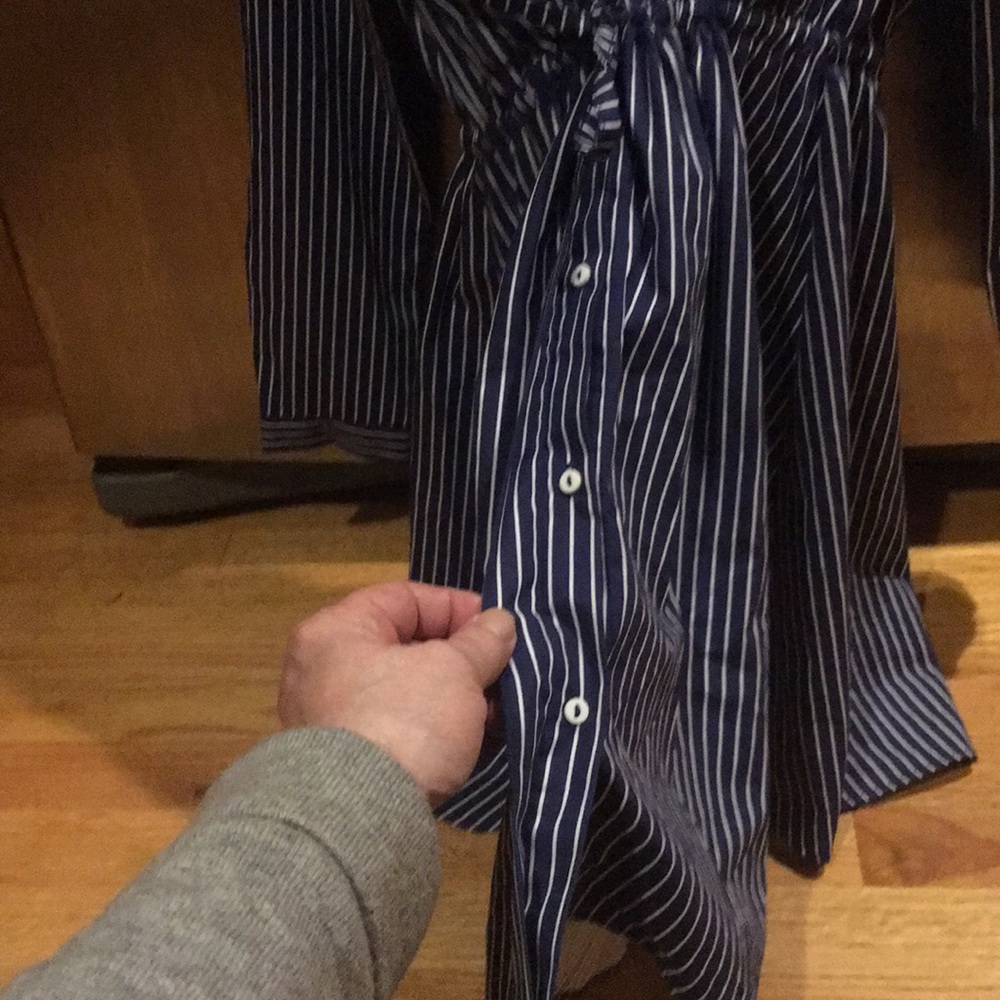 Girls size 11/12 dress euc worn once navy/white - Picture 5 of 8